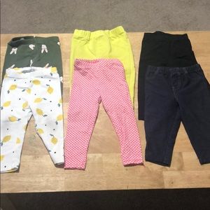 Baby girl pant/leggings bundle 12-18 months